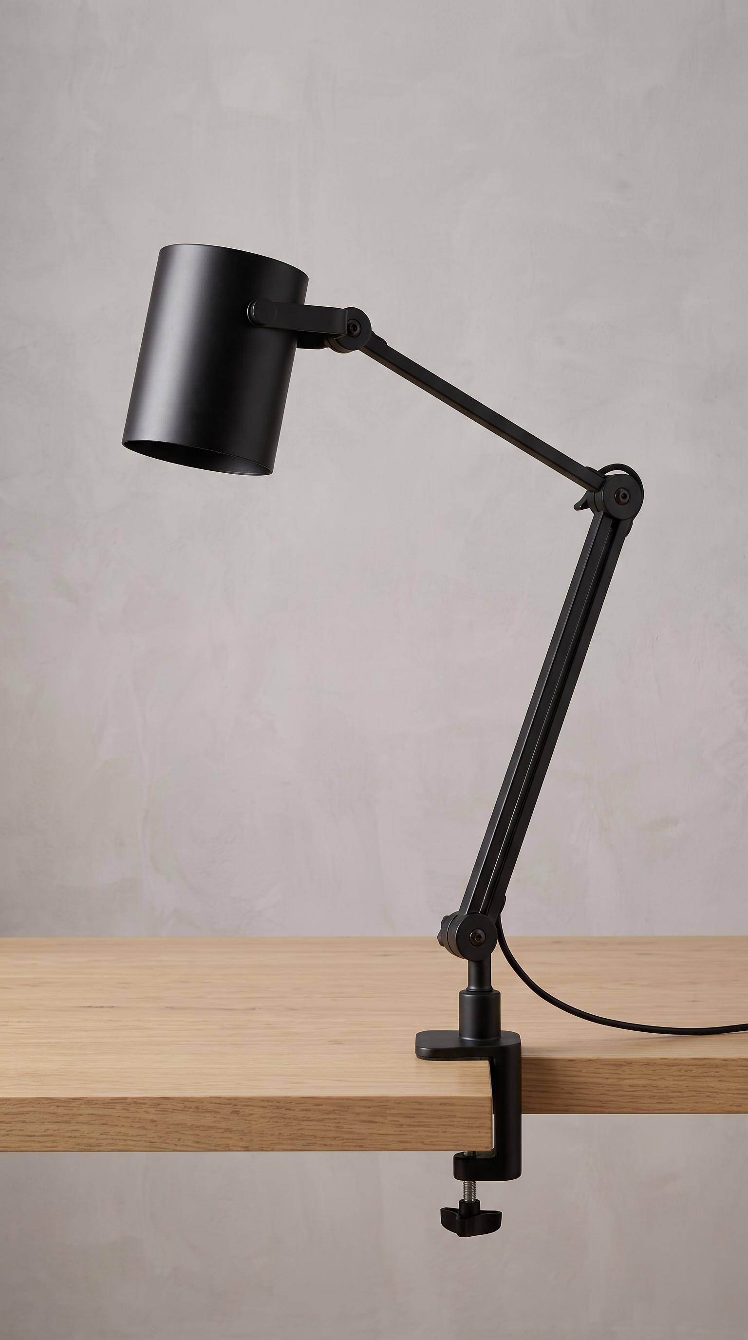 Lampu Baca Hitam Clamp